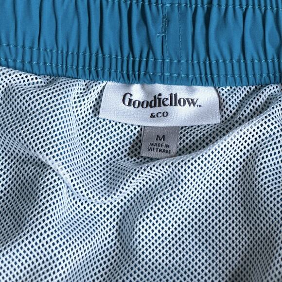 Goodfellow & Co Swim Trunks Men’s M Blue 7” Inseam Quick Dry NWT - Picture 5 of 7